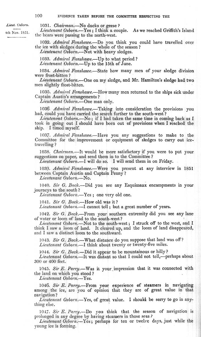 Arctic Blue Books: taylor 1852a, page 100