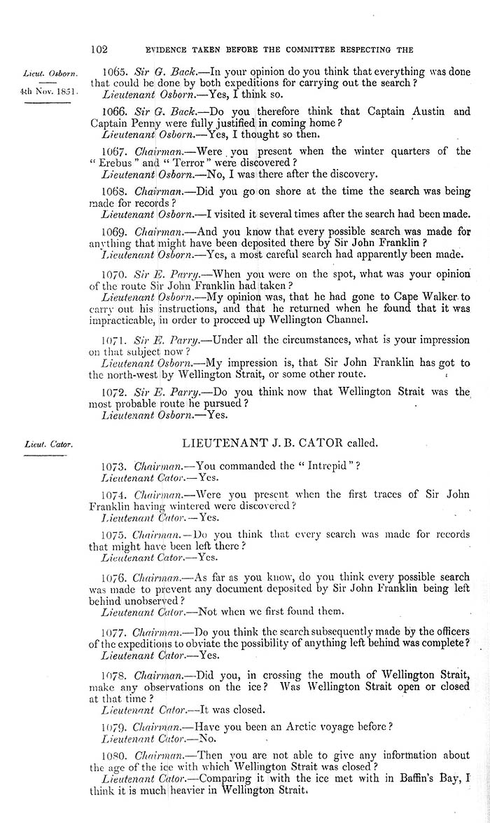 Arctic Blue Books: taylor 1852a, page 102