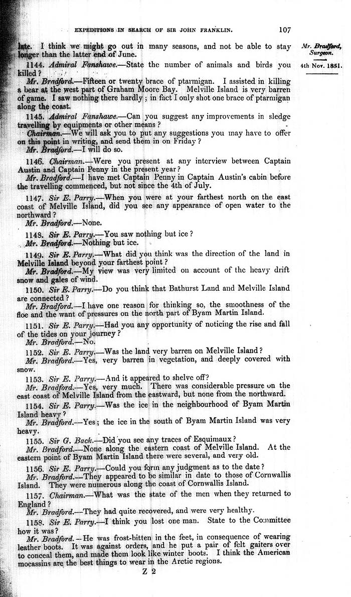 Arctic Blue Books: taylor 1852a, page 107