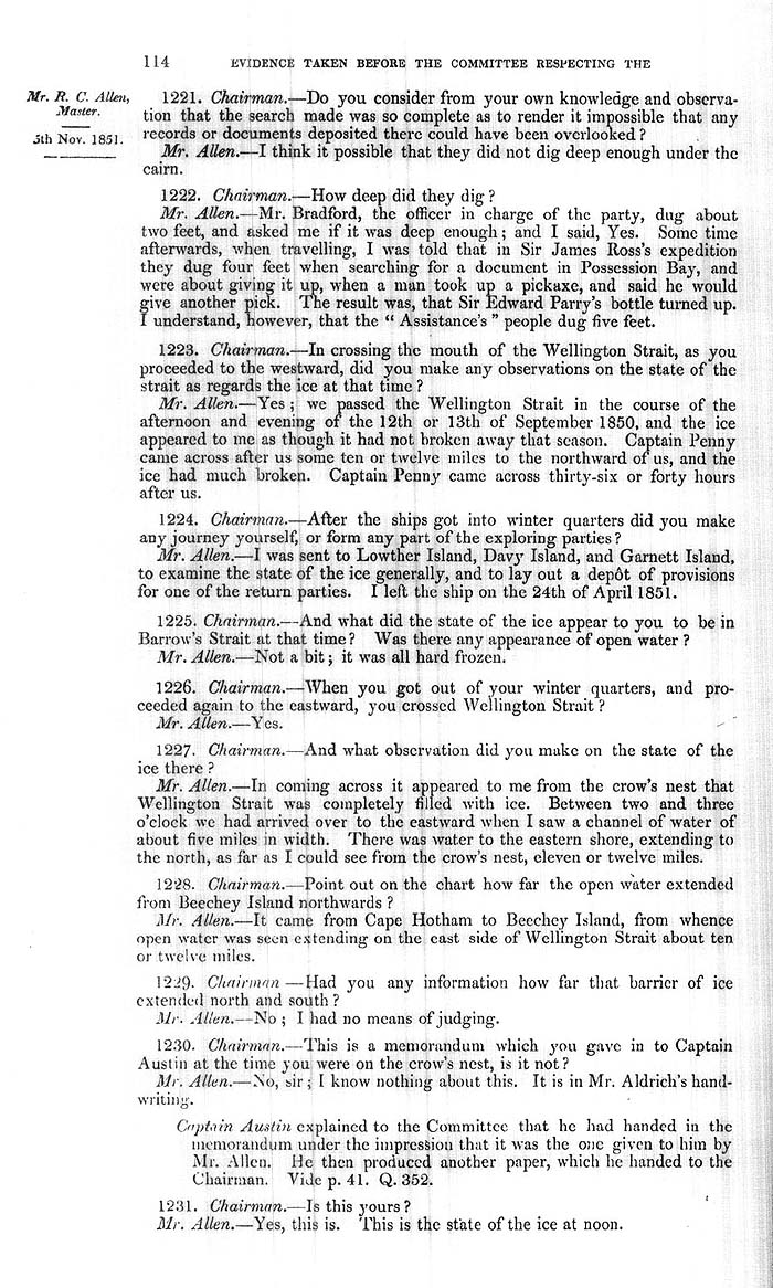 Arctic Blue Books: taylor 1852a, page 114