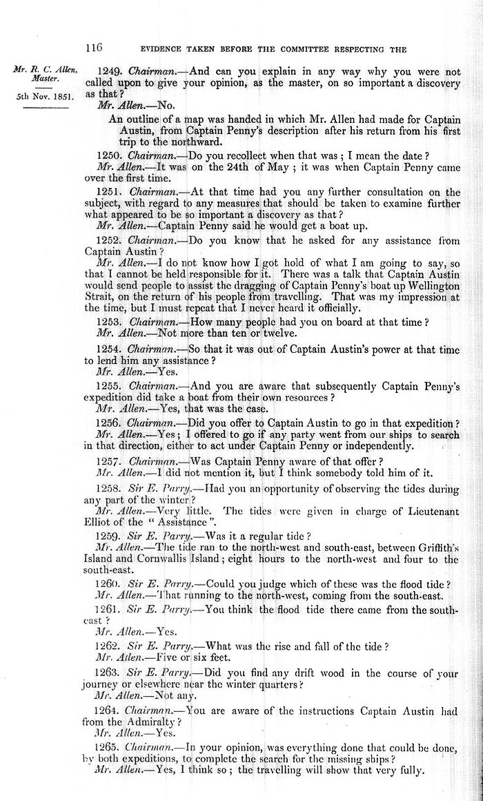 Arctic Blue Books: taylor 1852a, page 116