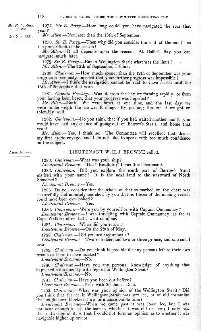 Arctic Blue Books: taylor 1852a, page 118