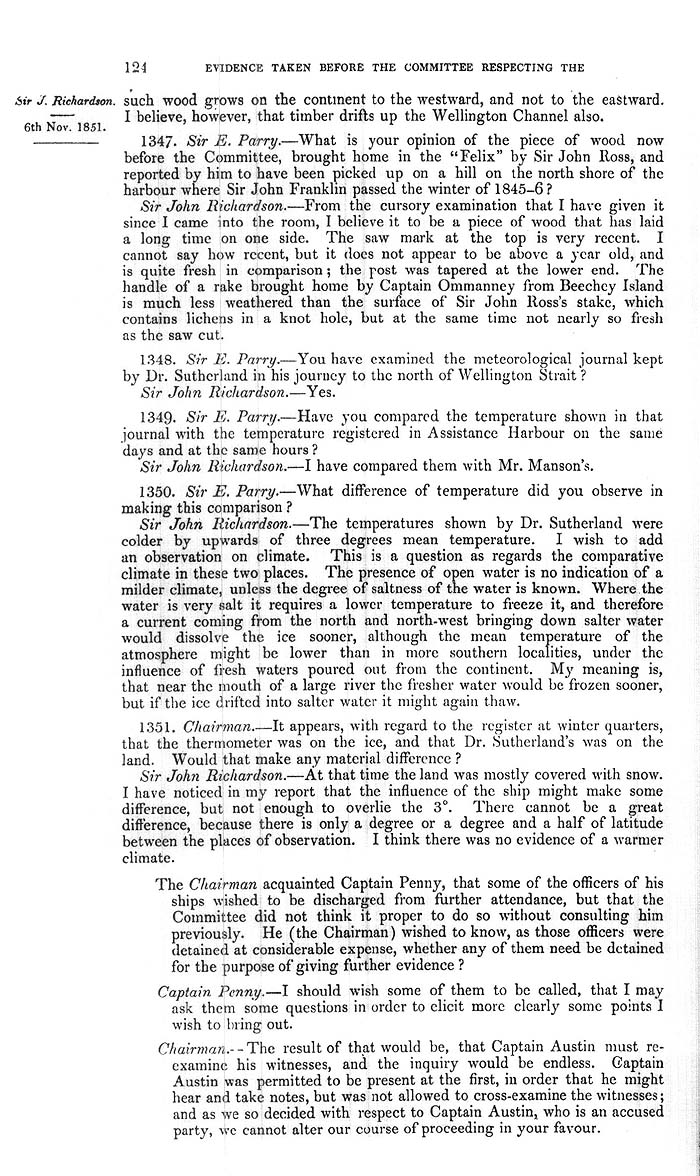 Arctic Blue Books: taylor 1852a, page 124