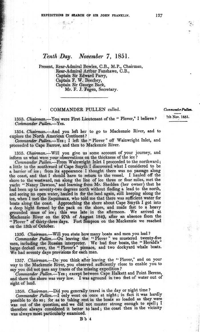 Arctic Blue Books: taylor 1852a, page 127