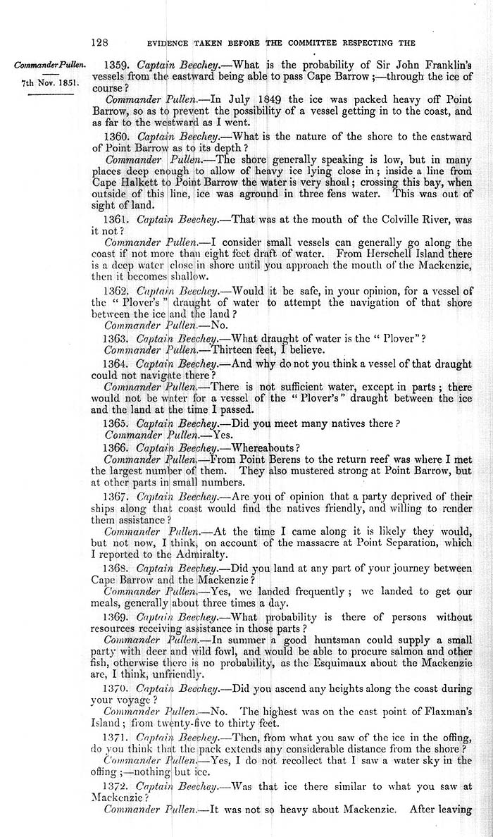 Arctic Blue Books: taylor 1852a, page 128