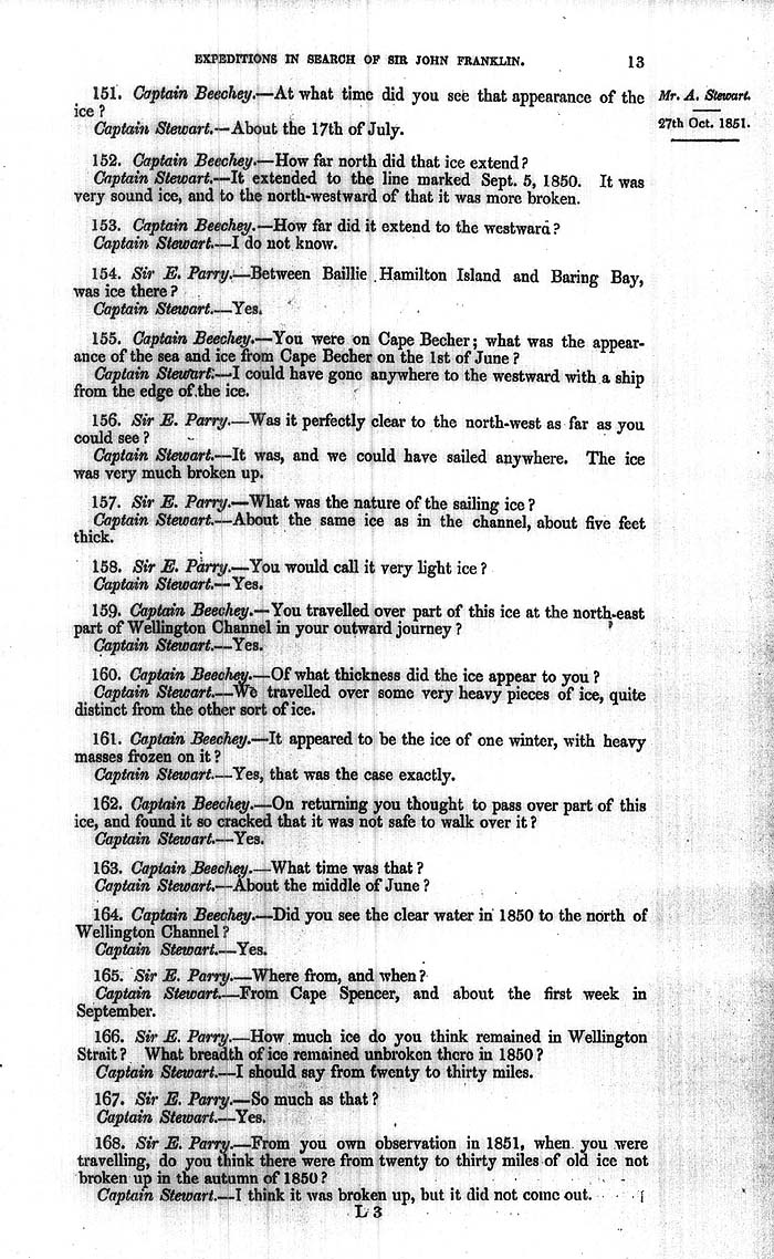 Arctic Blue Books: taylor 1852a, page 13