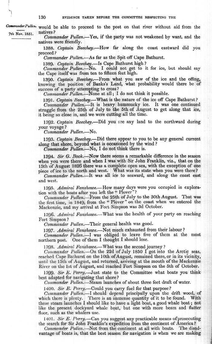 Arctic Blue Books: taylor 1852a, page 130