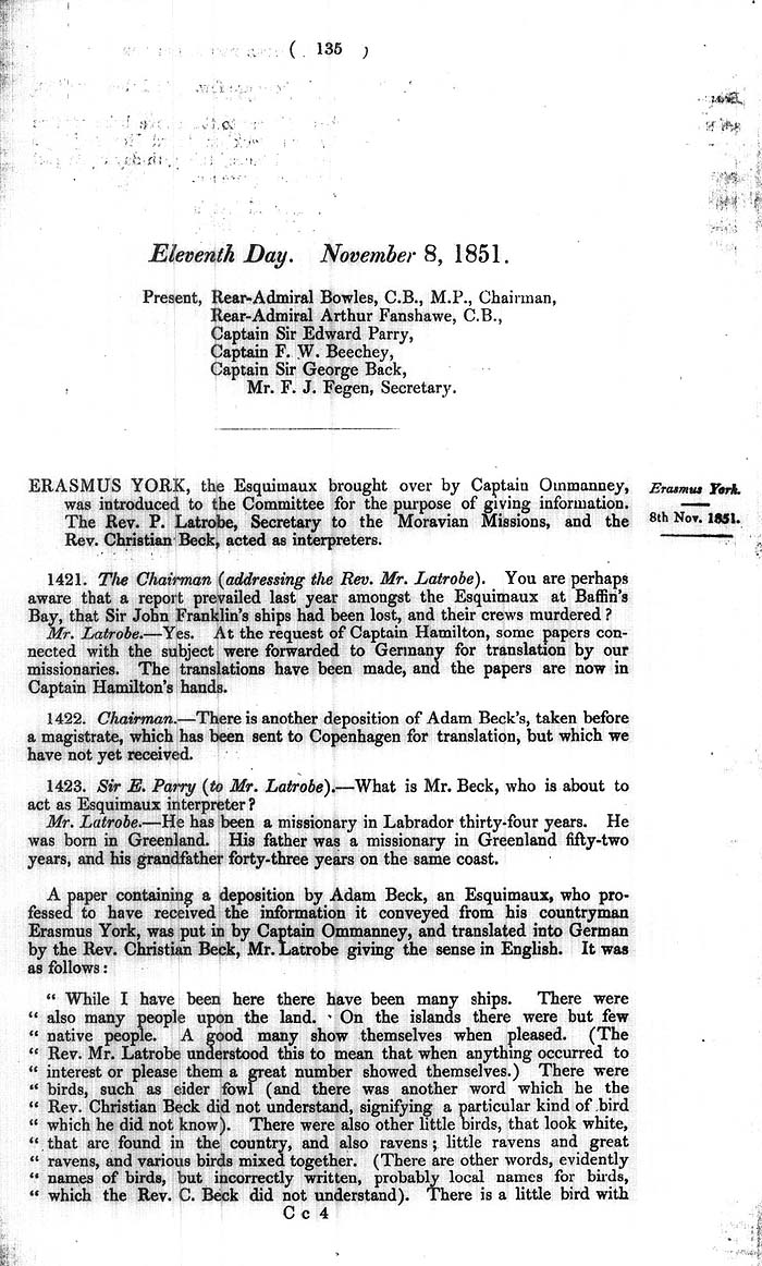 Arctic Blue Books: taylor 1852a, page 135