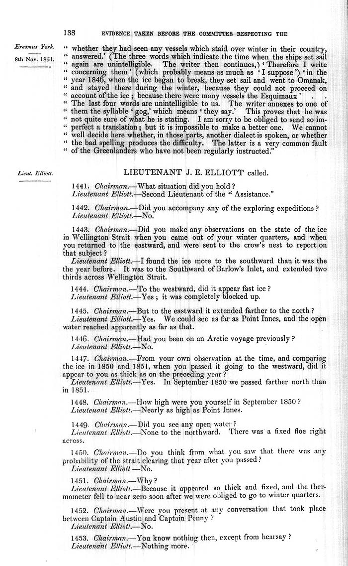 Arctic Blue Books: taylor 1852a, page 138