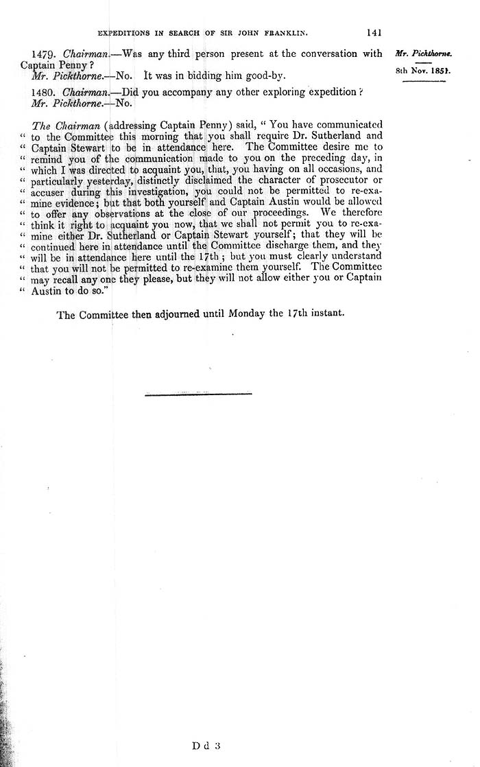 Arctic Blue Books: taylor 1852a, page 141