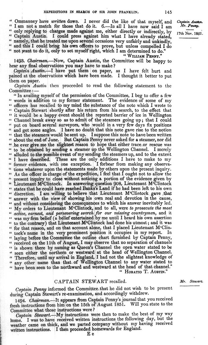 Arctic Blue Books: taylor 1852a, page 145