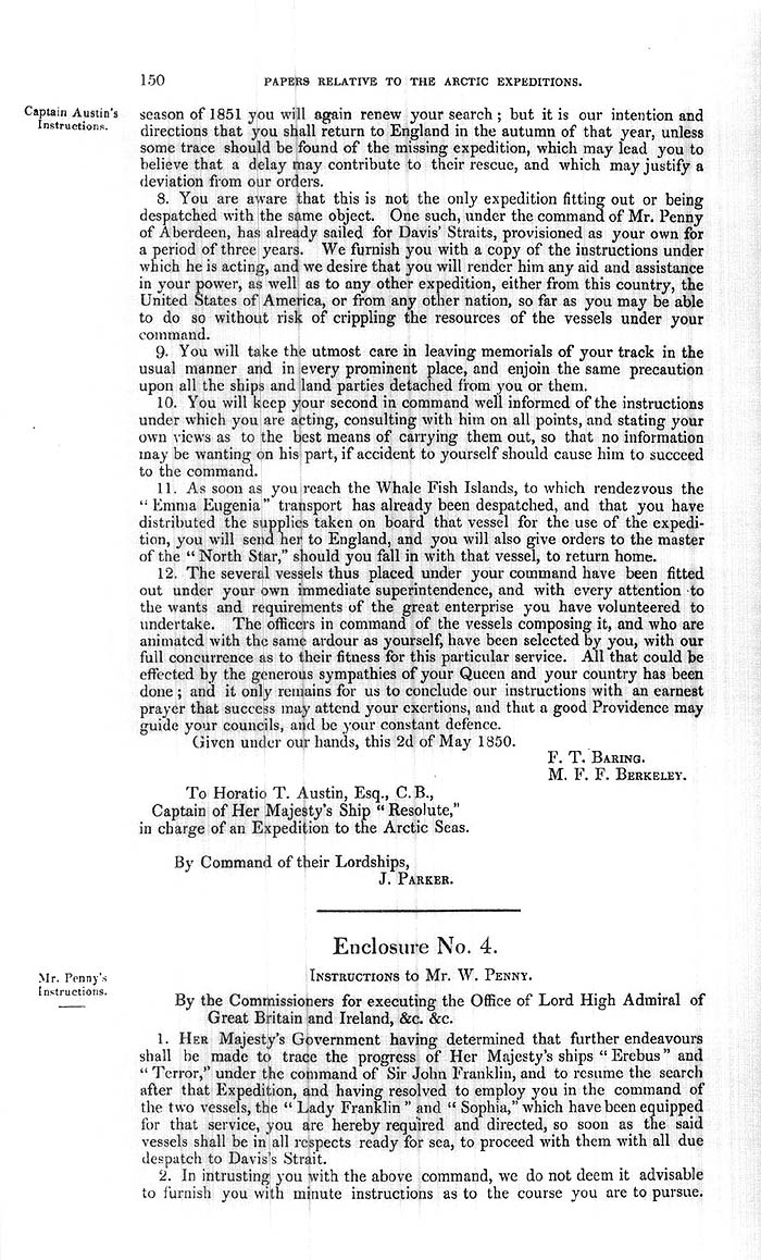 Arctic Blue Books: taylor 1852a, page 150