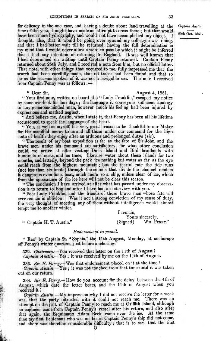 Arctic Blue Books: taylor 1852a, page 33