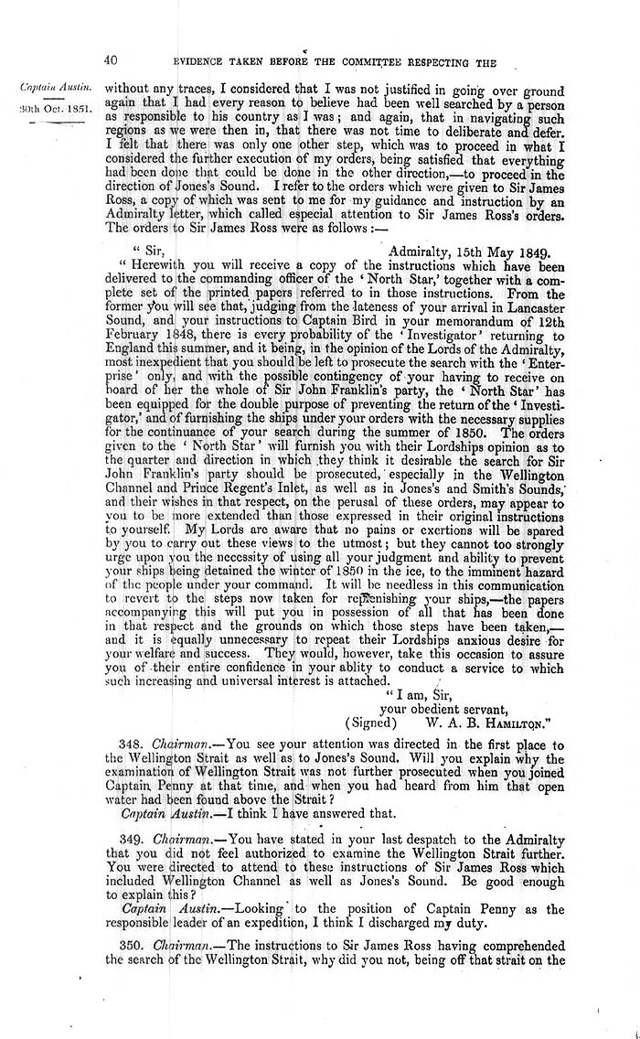Arctic Blue Books: taylor 1852a, page 40