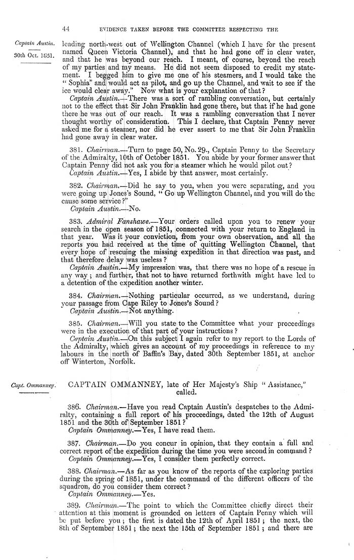 Arctic Blue Books: taylor 1852a, page 44