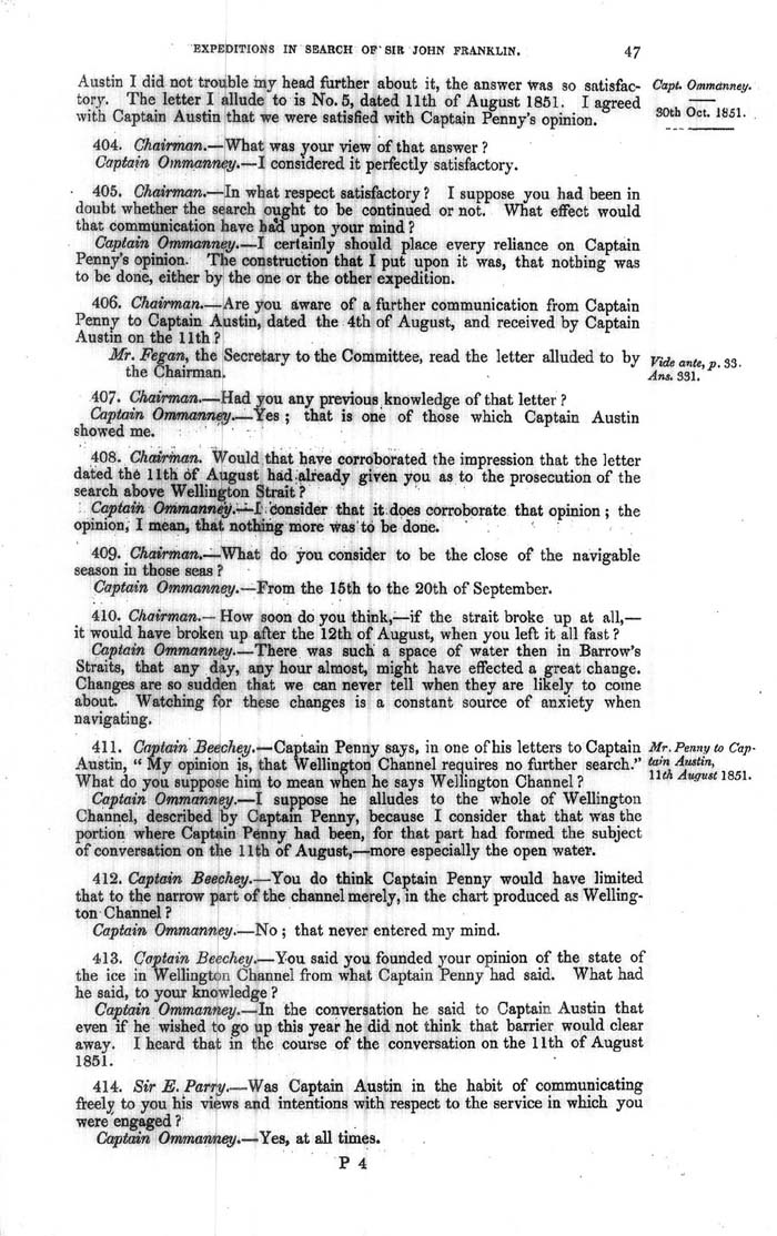 Arctic Blue Books: taylor 1852a, page 47