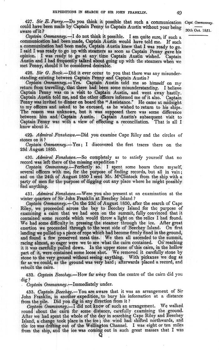 Arctic Blue Books: taylor 1852a, page 49
