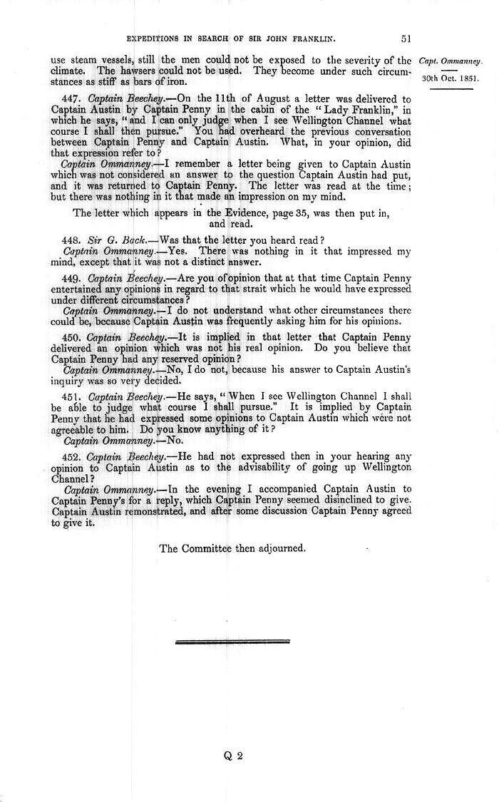 Arctic Blue Books: taylor 1852a, page 51