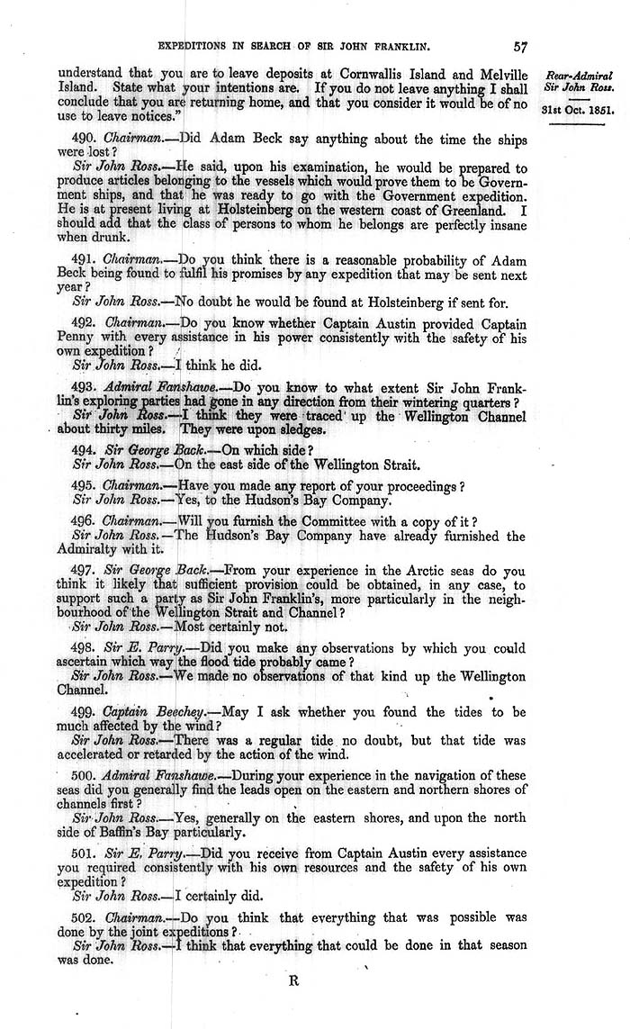 Arctic Blue Books: taylor 1852a, page 57