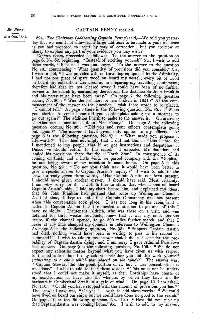Arctic Blue Books: taylor 1852a, page 60