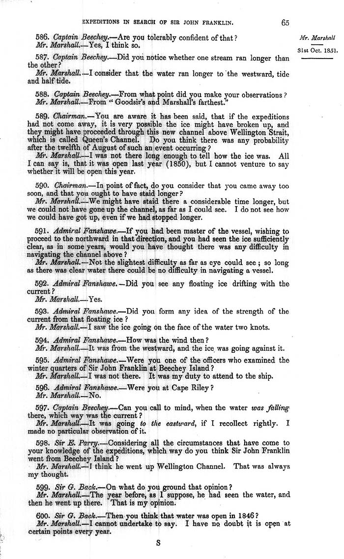 Arctic Blue Books: taylor 1852a, page 65
