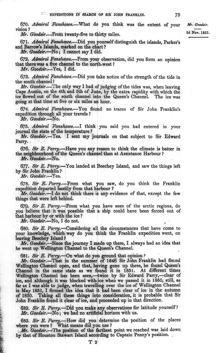 Arctic Blue Books: taylor 1852a, page 75