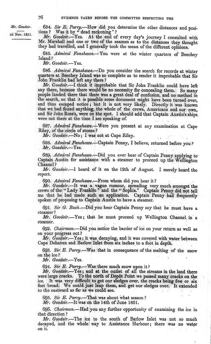Arctic Blue Books: taylor 1852a, page 76