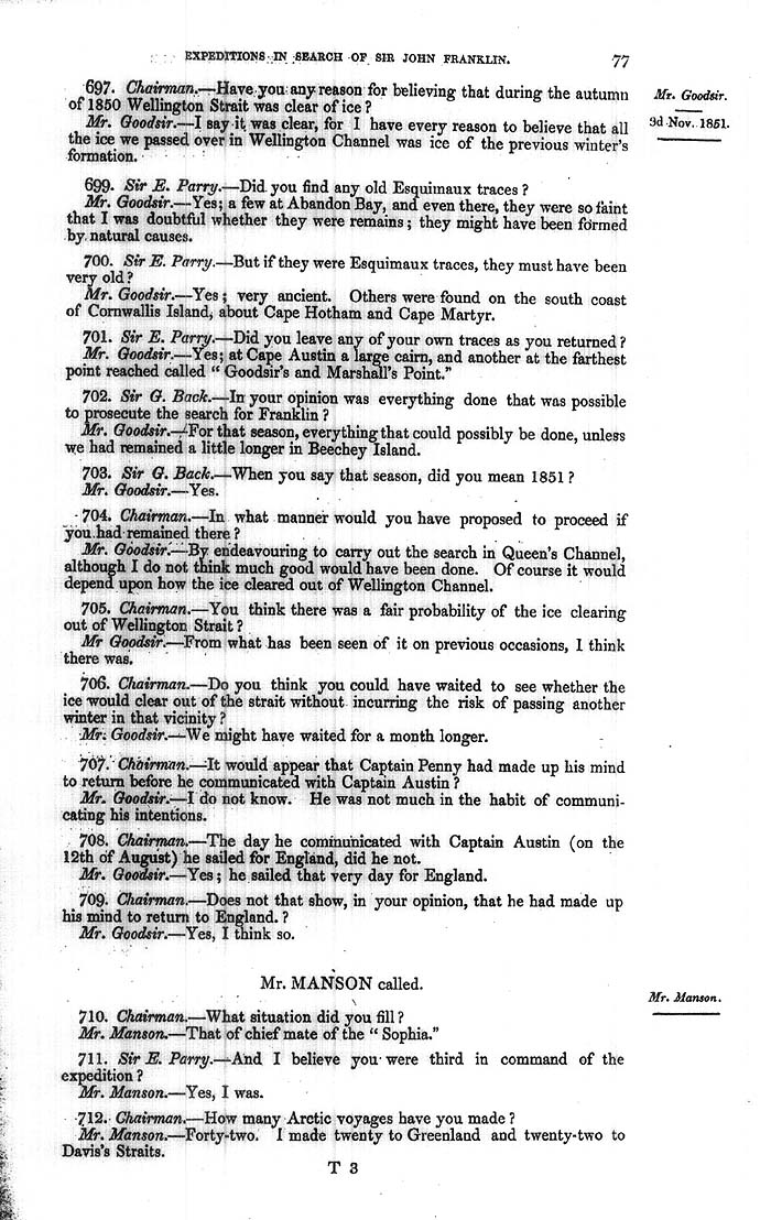 Arctic Blue Books: taylor 1852a, page 77