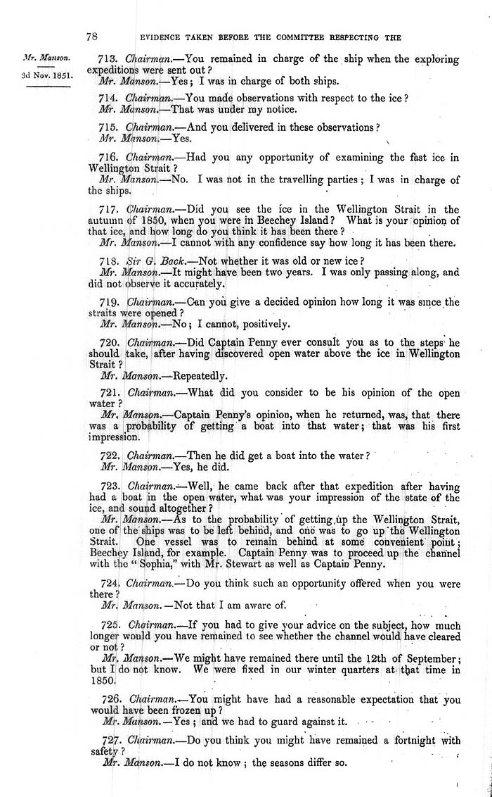Arctic Blue Books: taylor 1852a, page 78
