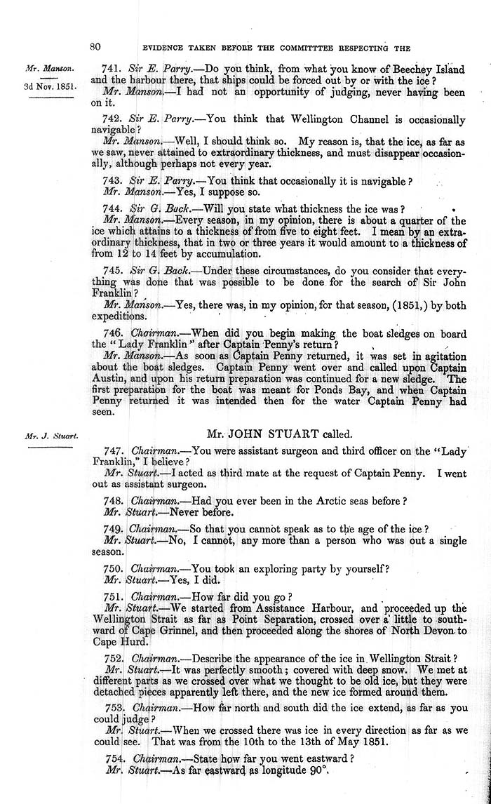 Arctic Blue Books: taylor 1852a, page 80