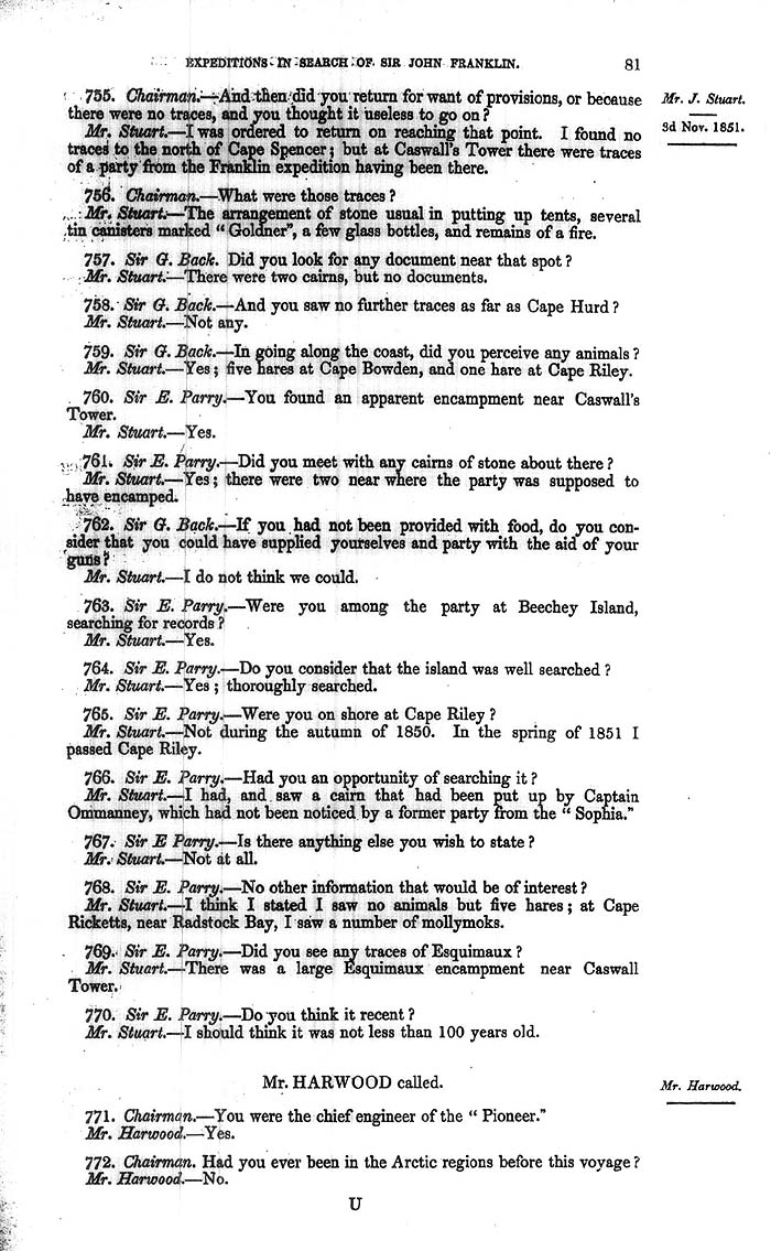 Arctic Blue Books: taylor 1852a, page 81
