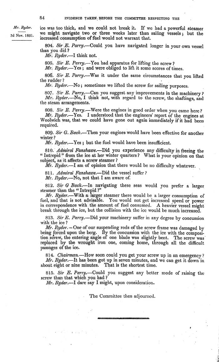 Arctic Blue Books: taylor 1852a, page 84