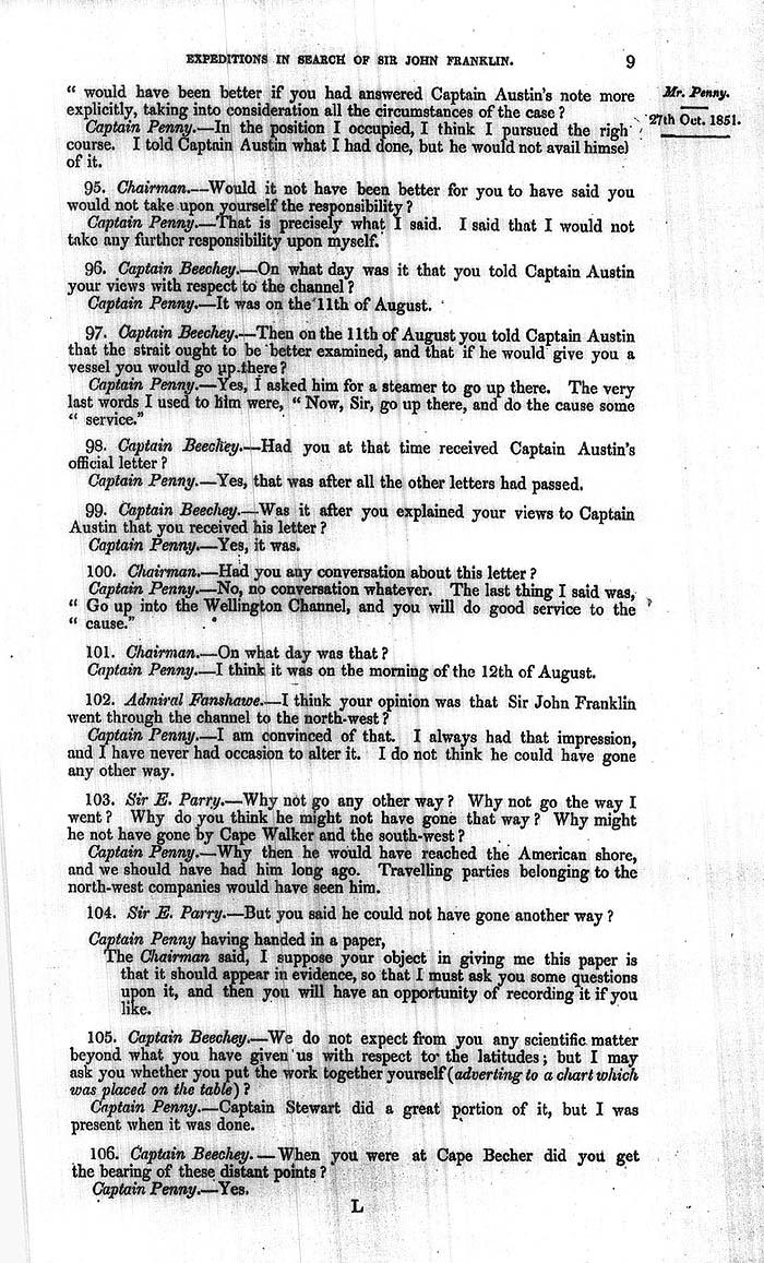 Arctic Blue Books: taylor 1852a, page 9