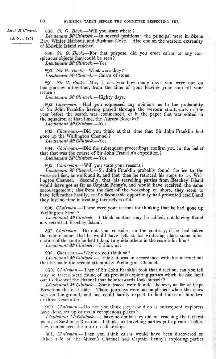 Arctic Blue Books: taylor 1852a, page 90