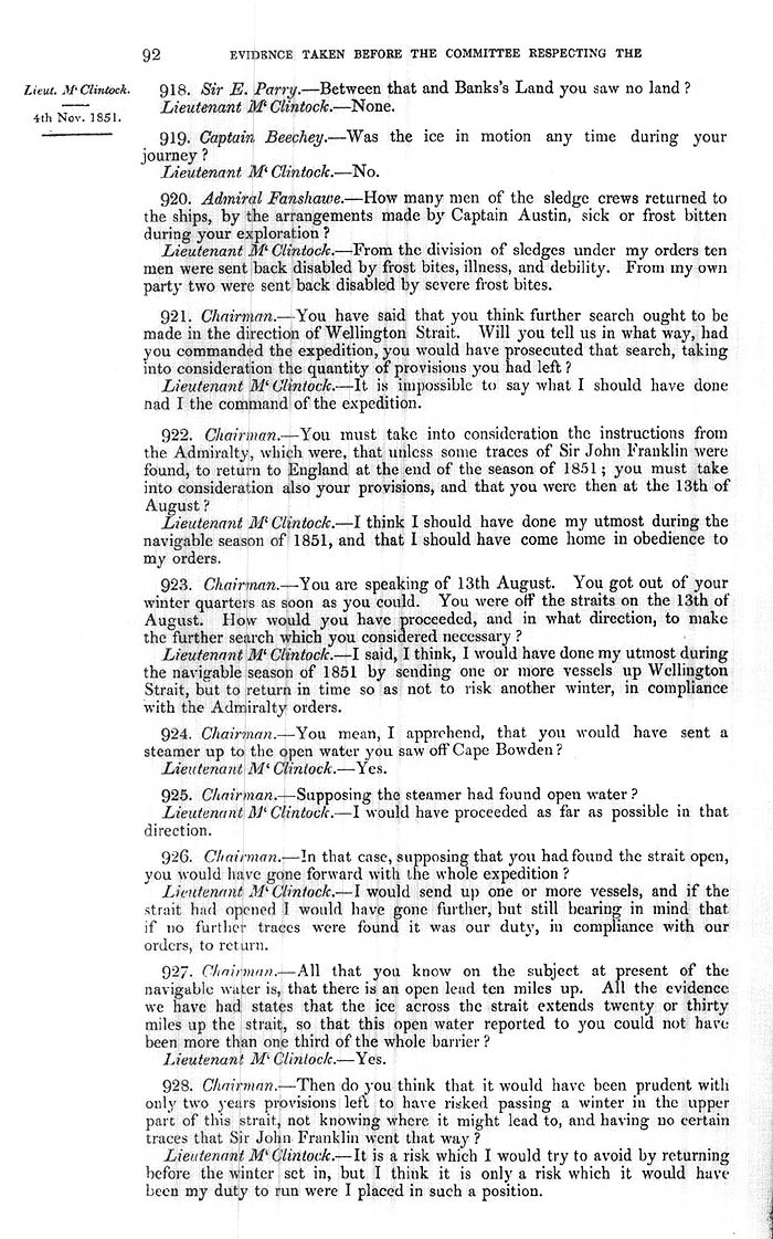 Arctic Blue Books: taylor 1852a, page 92