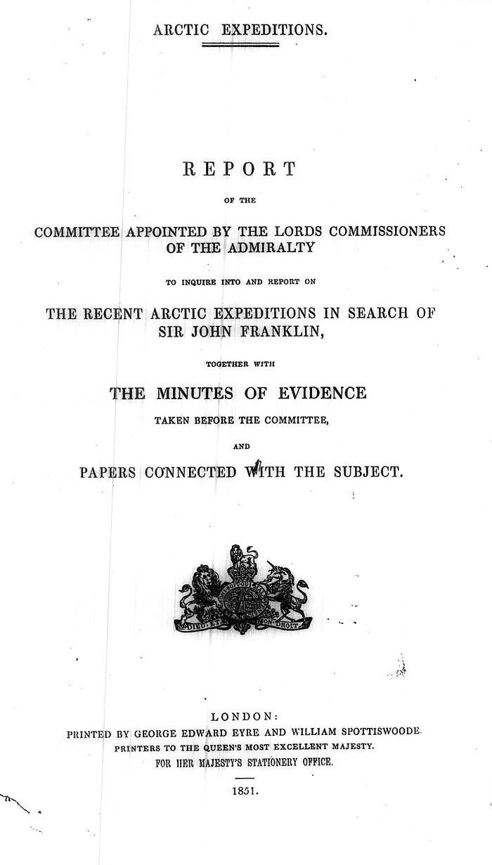 Arctic Blue Books: taylor 1852a, page i