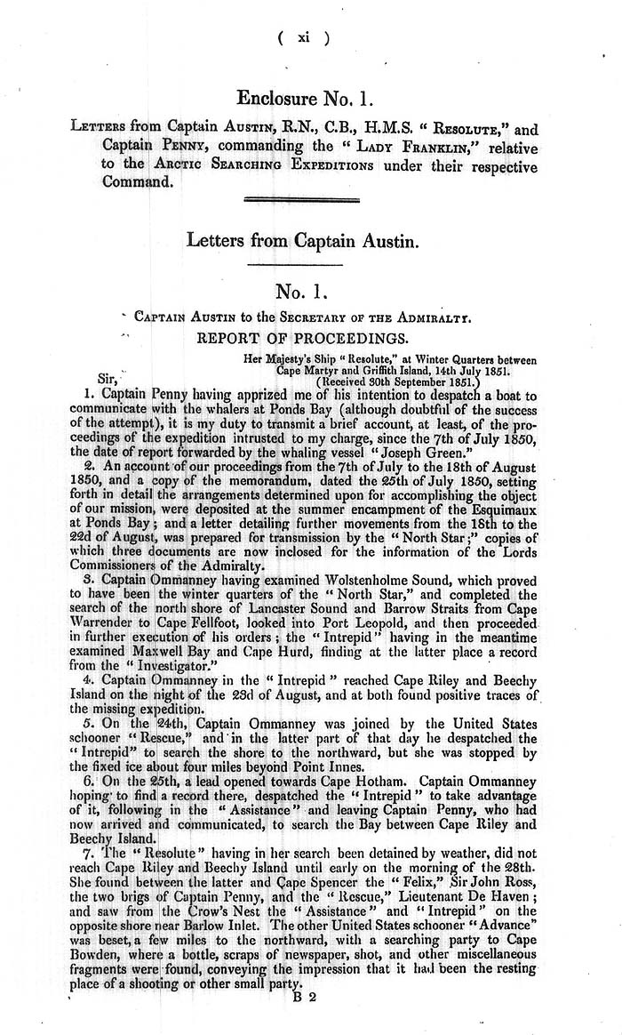 Arctic Blue Books: taylor 1852a, page xi