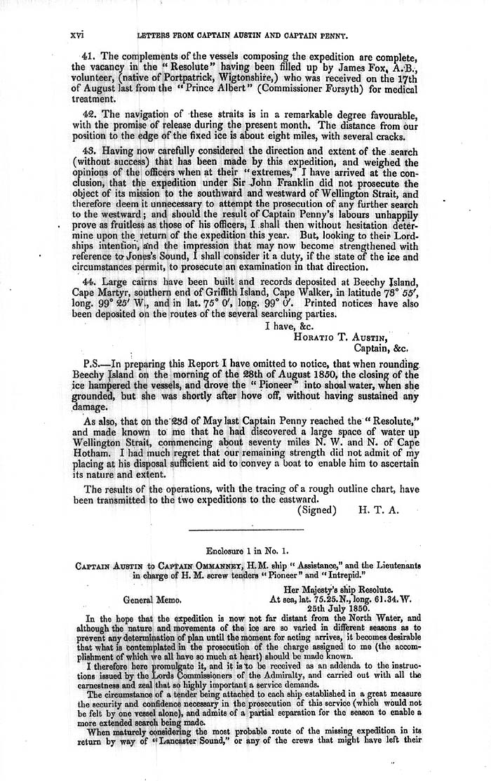 Arctic Blue Books: taylor 1852a, page xvi