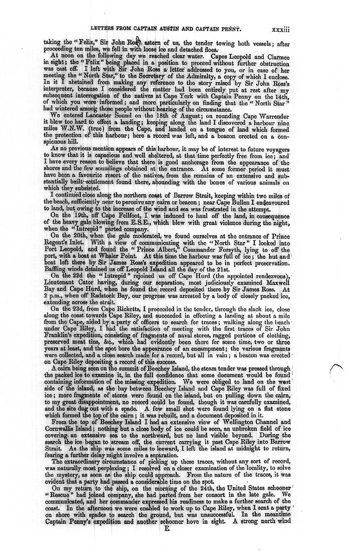 Arctic Blue Books: taylor 1852a, page xxxiii