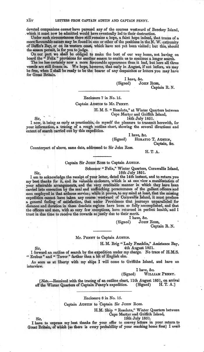 Arctic Blue Books: taylor 1852a, page xliv