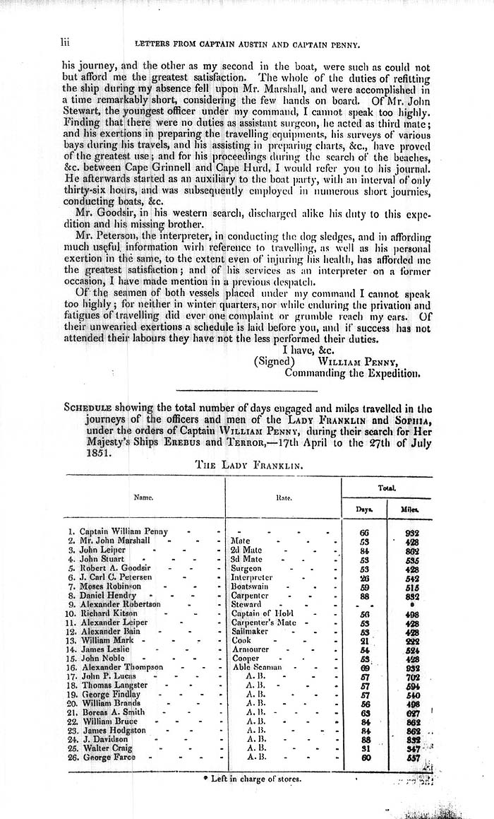 Arctic Blue Books: taylor 1852a, page lii