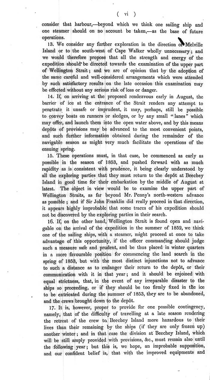 Arctic Blue Books: taylor 1852a, page vi