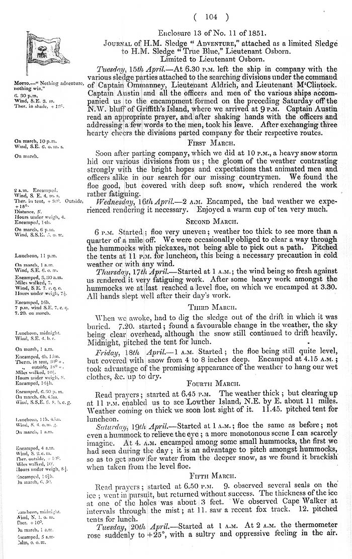 Arctic Blue Books: taylor 1852b, page 104