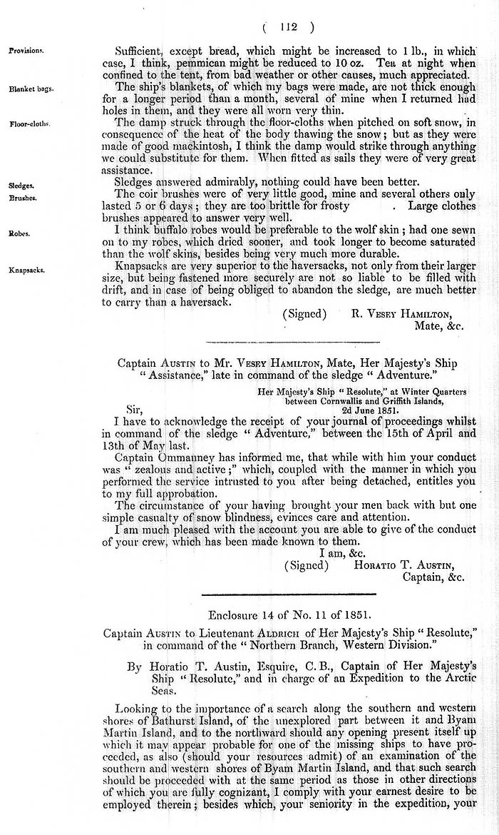 Arctic Blue Books: taylor 1852b, page 112
