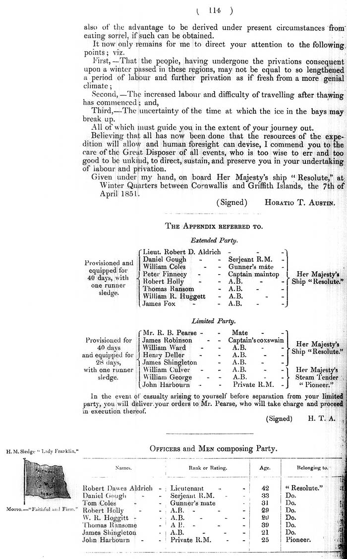 Arctic Blue Books: taylor 1852b, page 114