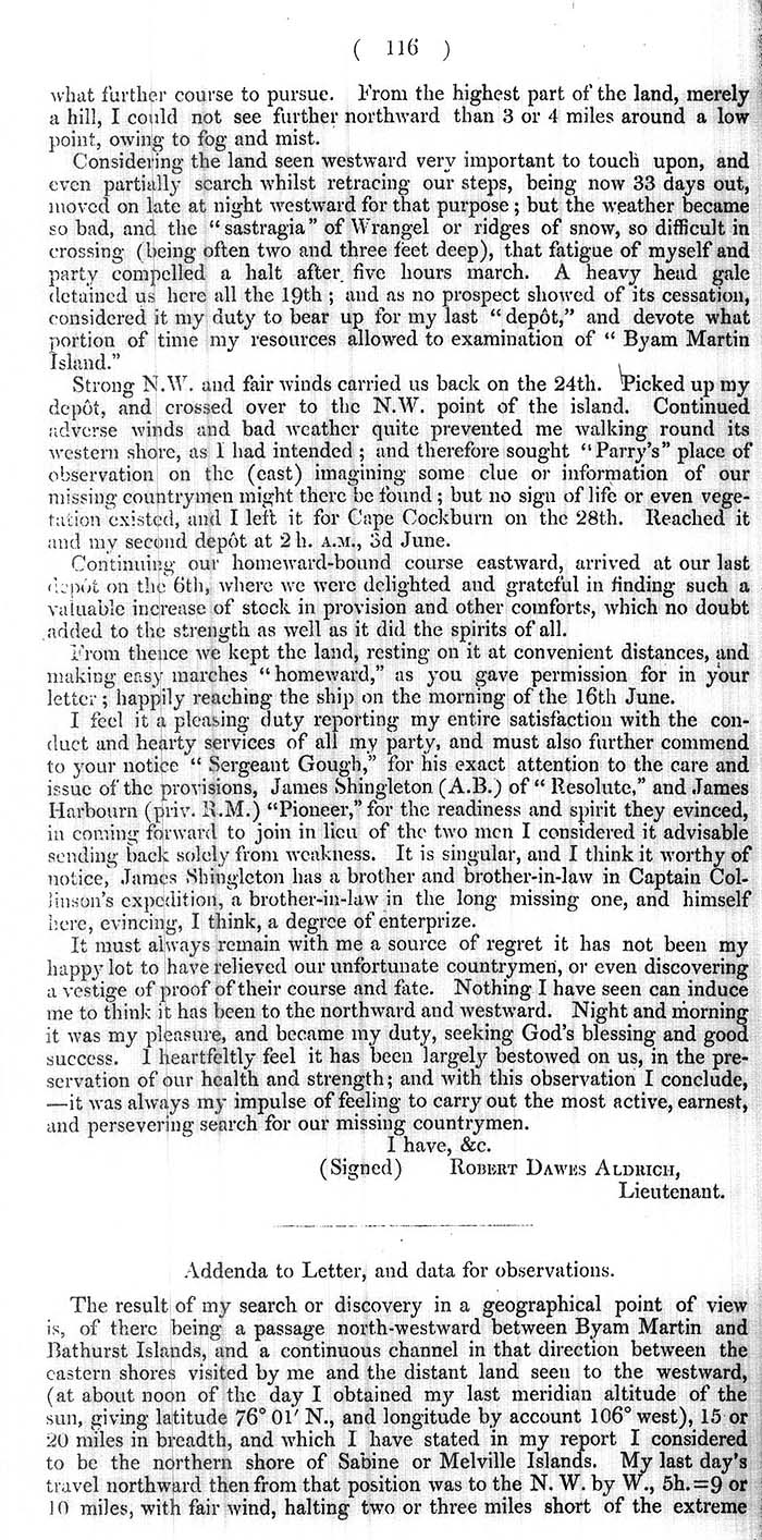 Arctic Blue Books: taylor 1852b, page 116