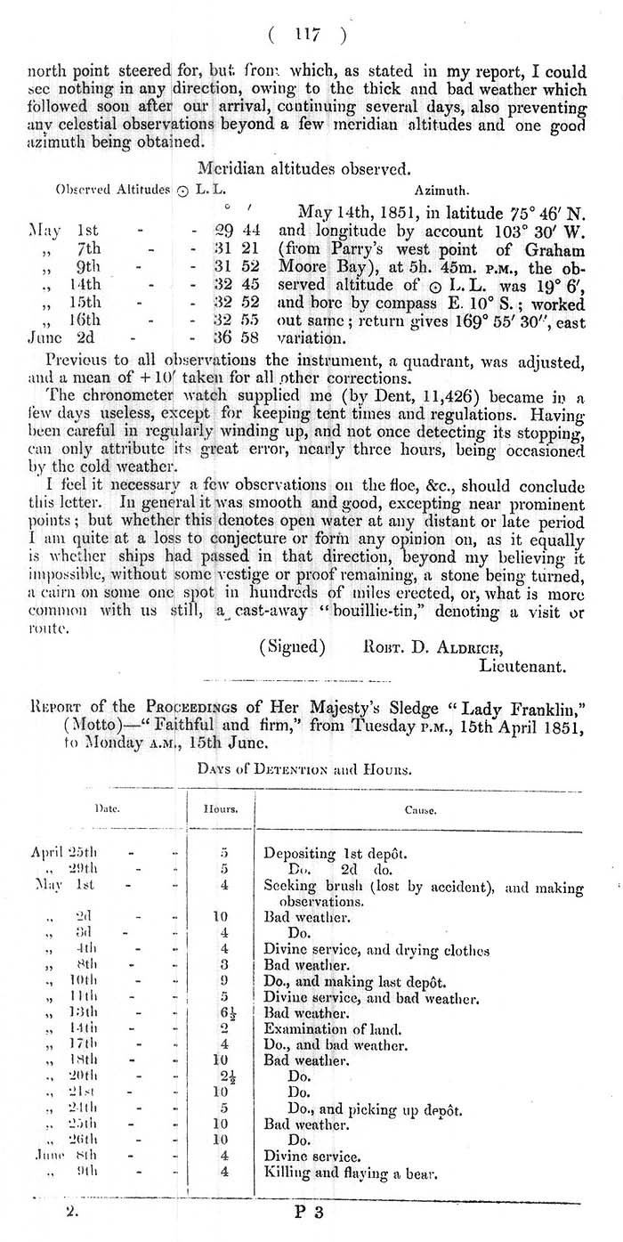 Arctic Blue Books: taylor 1852b, page 117