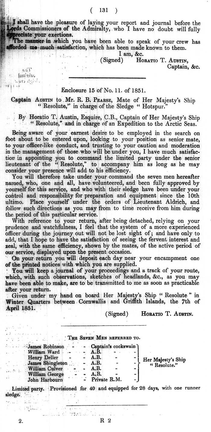 Arctic Blue Books: taylor 1852b, page 131