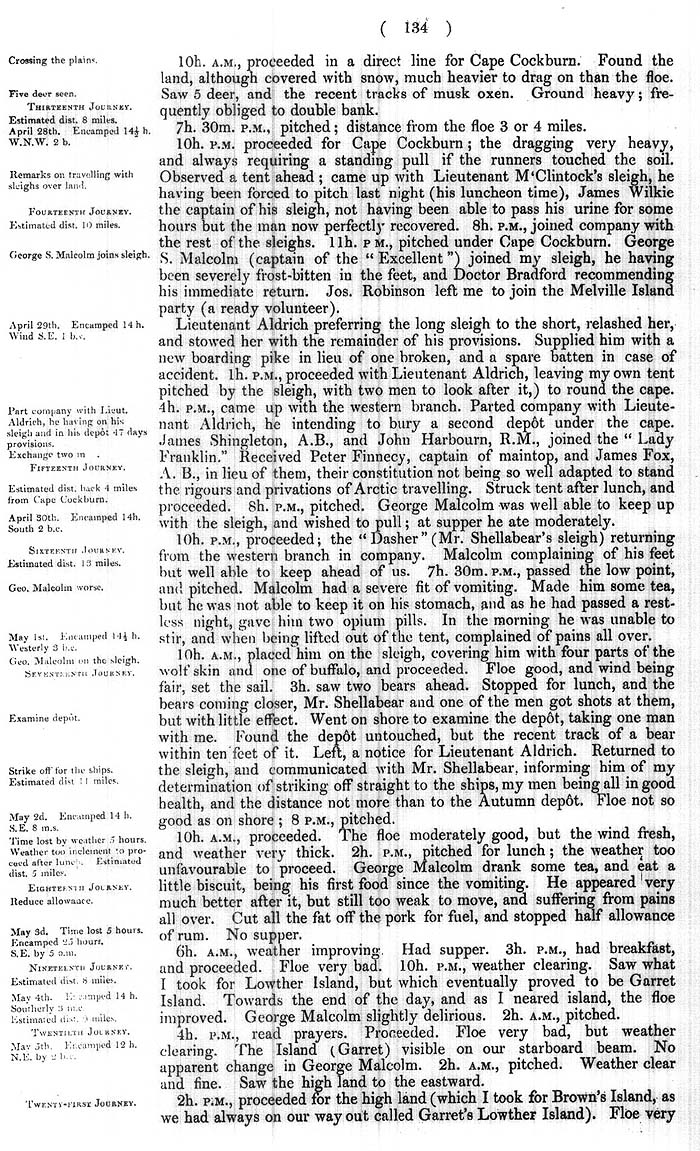 Arctic Blue Books: taylor 1852b, page 134