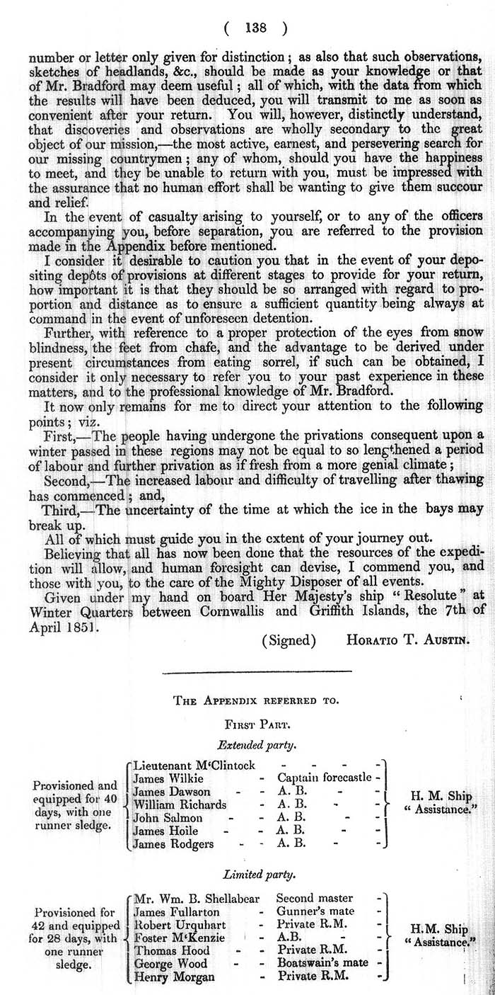 Arctic Blue Books: taylor 1852b, page 138